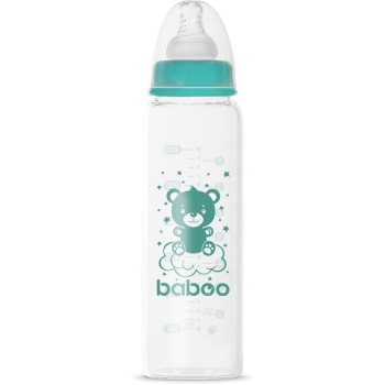 Baboo Anti-colic Glass Feeding Bottle Narrow Neck biberon de sticlă - imagine 2